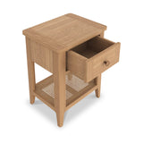 Albany Oak Rattan Lamp Table from Roseland Furniture