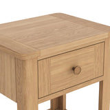 Albany Oak Rattan Lamp Table from Roseland Furniture
