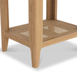 Albany Oak Rattan Lamp Table from Roseland Furniture