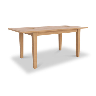 Albany Oak & Rattan 140-180cm Extending Dining Table