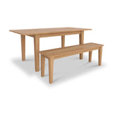 Albany Oak Rattan 140 180cm Ext Dining Table from Roseland Furniture