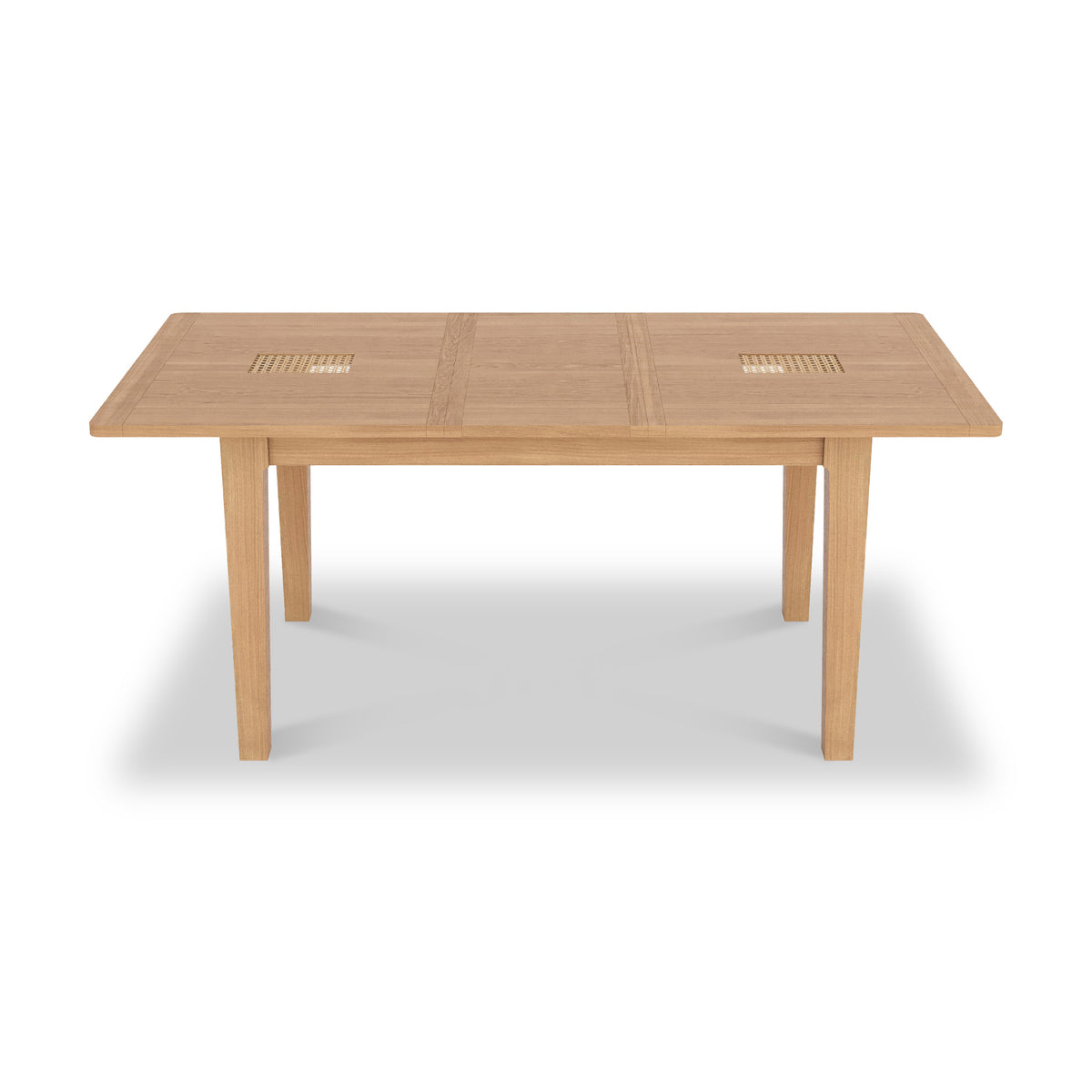 Albany Oak Rattan 140 180cm Ext Dining Table from Roseland Furniture