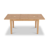 Albany Oak Rattan 140 180cm Ext Dining Table from Roseland Furniture