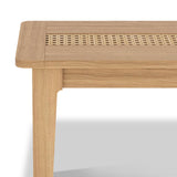 Albany Oak Rattan 110cm Dining Bench Close1 from Roseland Furniture