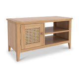 Albany Oak Rattan Small TV Unit from Roseland Furniture