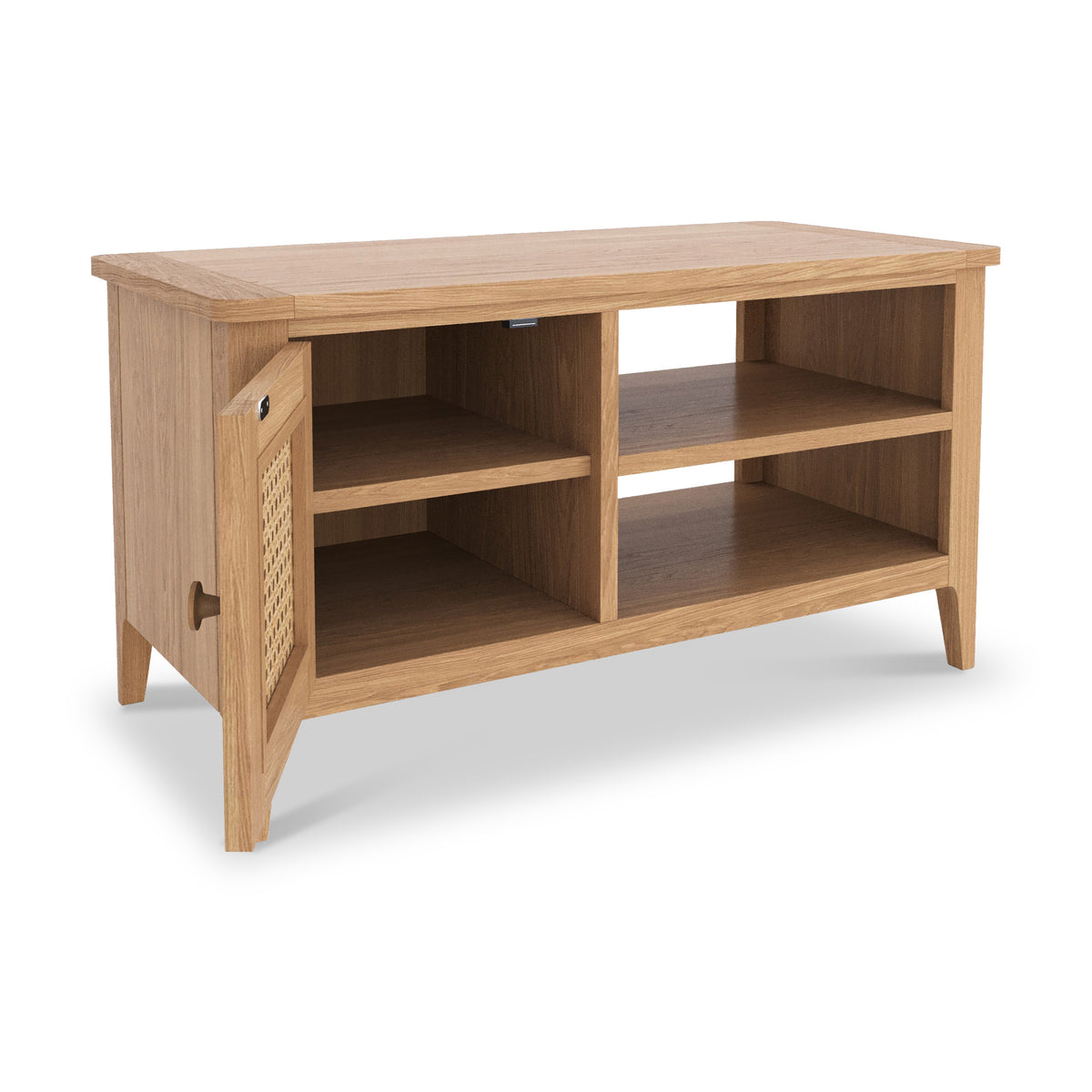 Albany Oak Rattan Small TV Unit from Roseland Furniture
