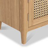 Albany Oak Rattan Small TV Unit from Roseland Furniture