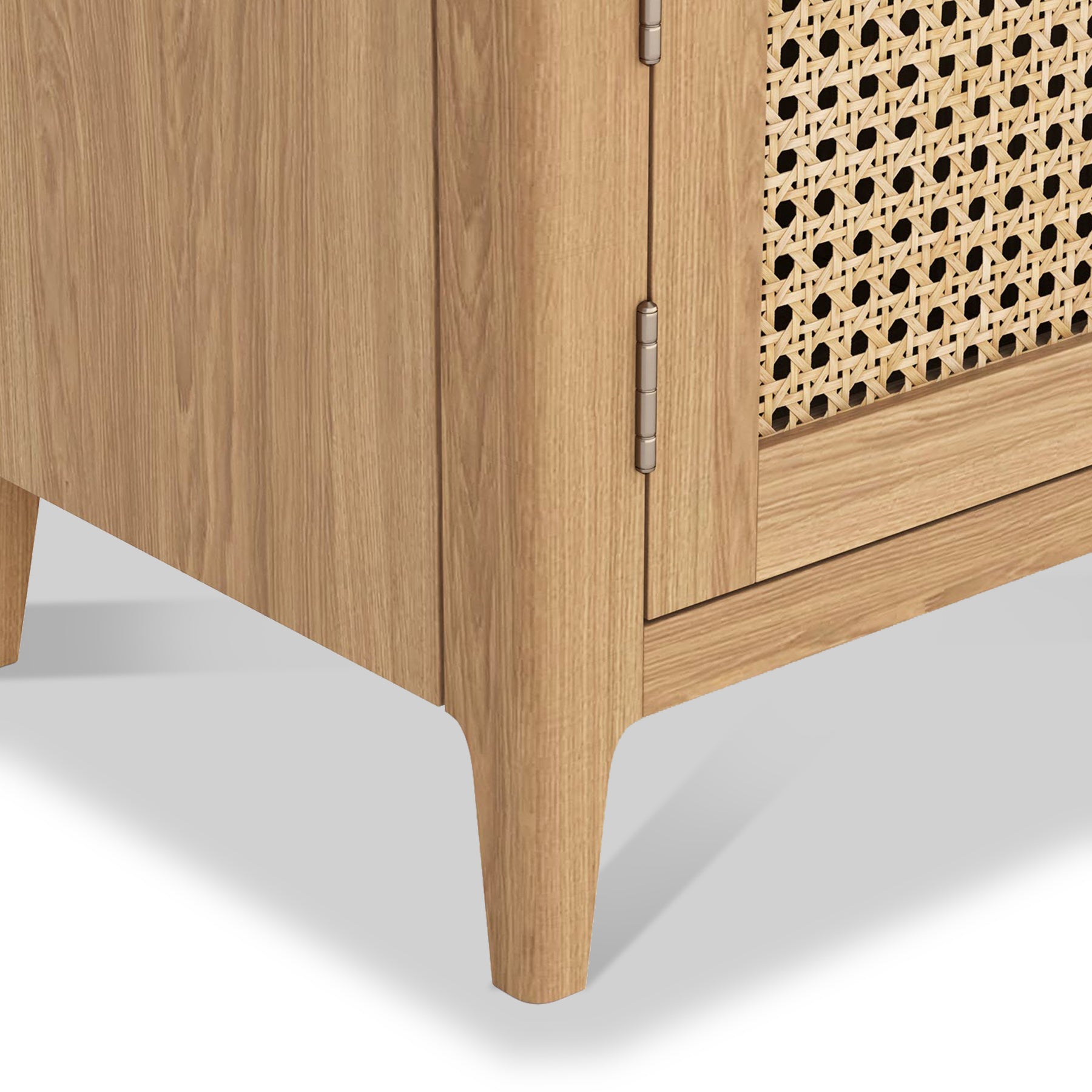 Albany Oak Rattan Small TV Unit from Roseland Furniture