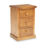 Chiswick Pine 3 Drawer Bedside from Roseland Furniture