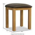Chiswick Pine Dressing Table Stool from Roseland Furniture