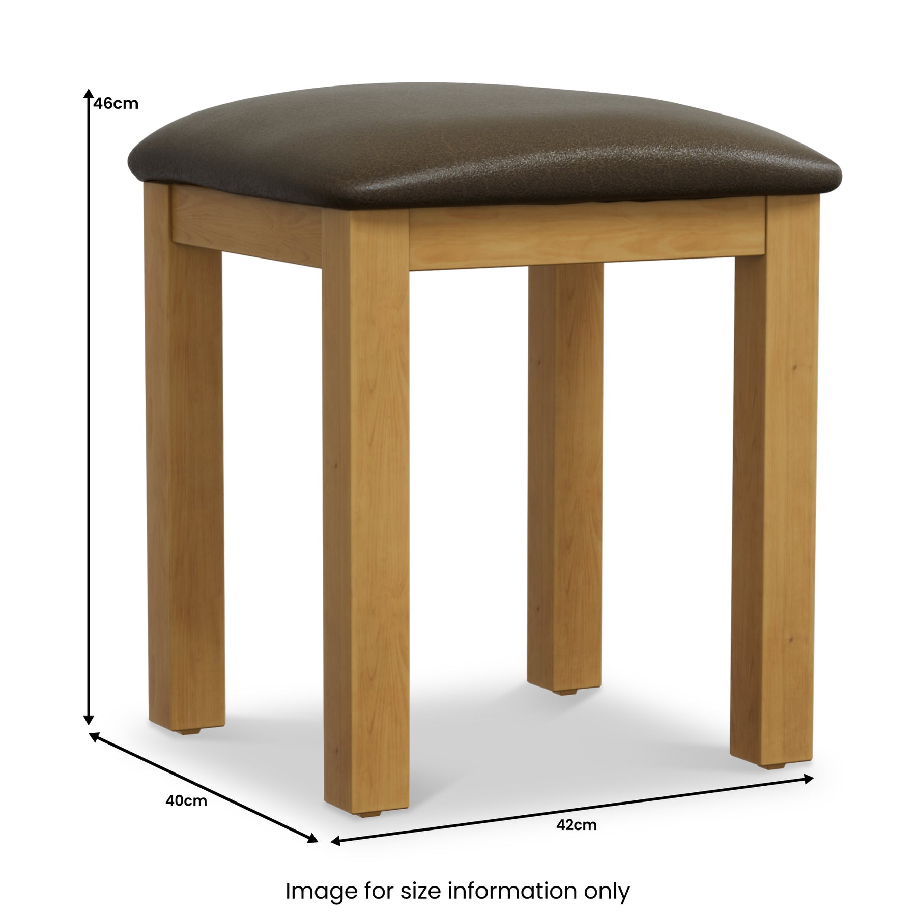 Chiswick Pine Dressing Table Stool from Roseland Furniture