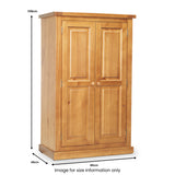 Chiswick Pine Small Wardrobe from Roseland Furniture