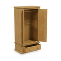 Chiswick Pine Double Wardrobe With Drawer from Roseland Furniture