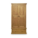 Chiswick Pine Double Wardrobe With Drawer from Roseland Furniture