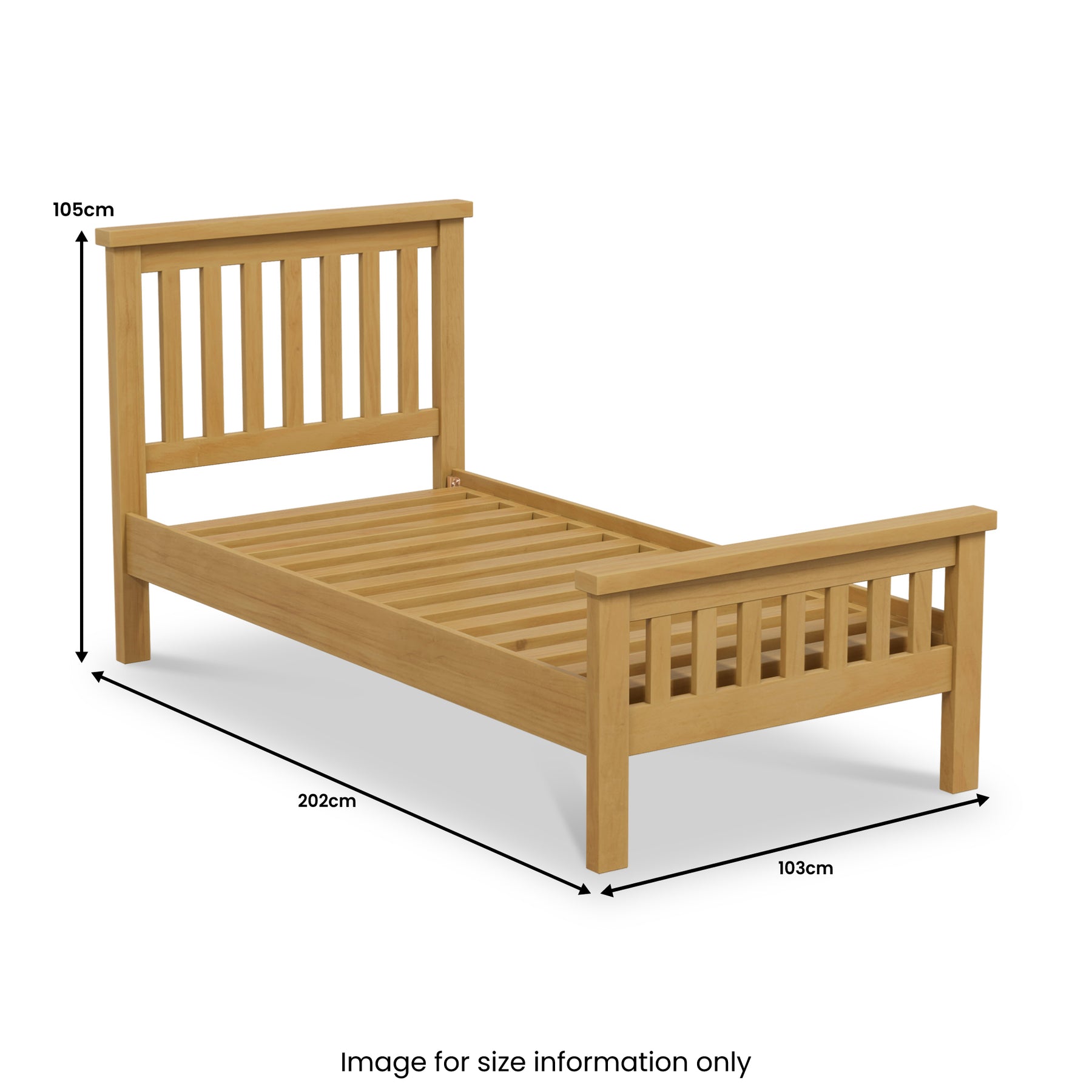 Chiswick Pine Bed Frame Single from Roseland Furniture