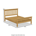 Chiswick Pine Bed Frame Double from Roseland Furniture