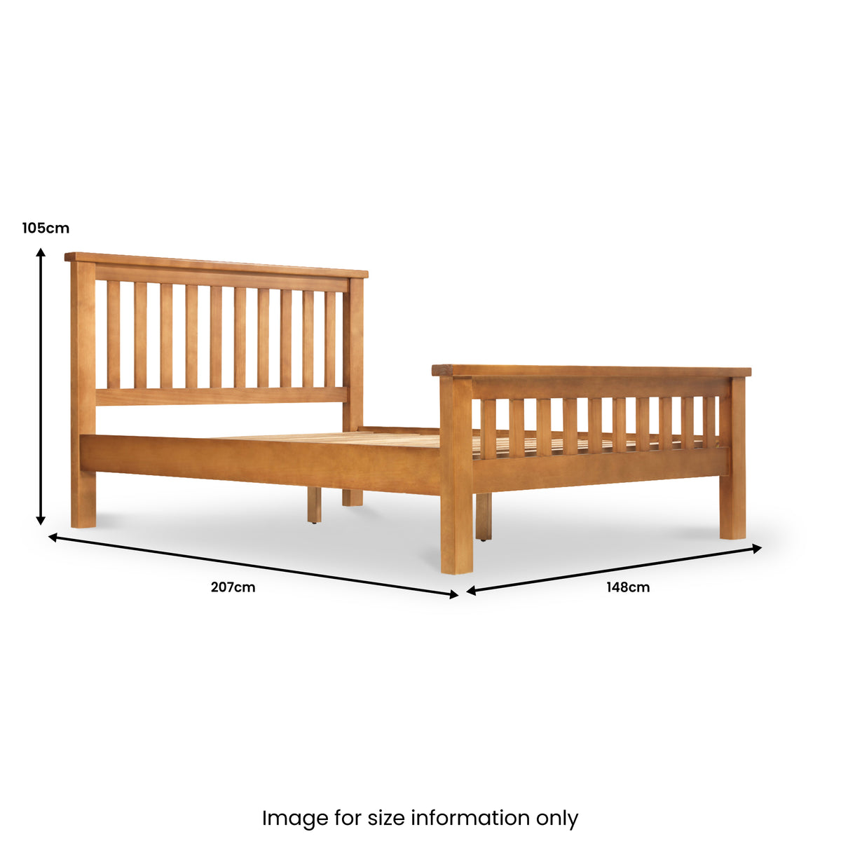 Chiswick Pine Bed Frame Double from Roseland Furniture