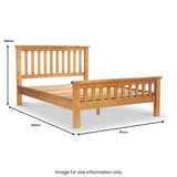Chiswick Pine Bed Frame King from Roseland Furniture
