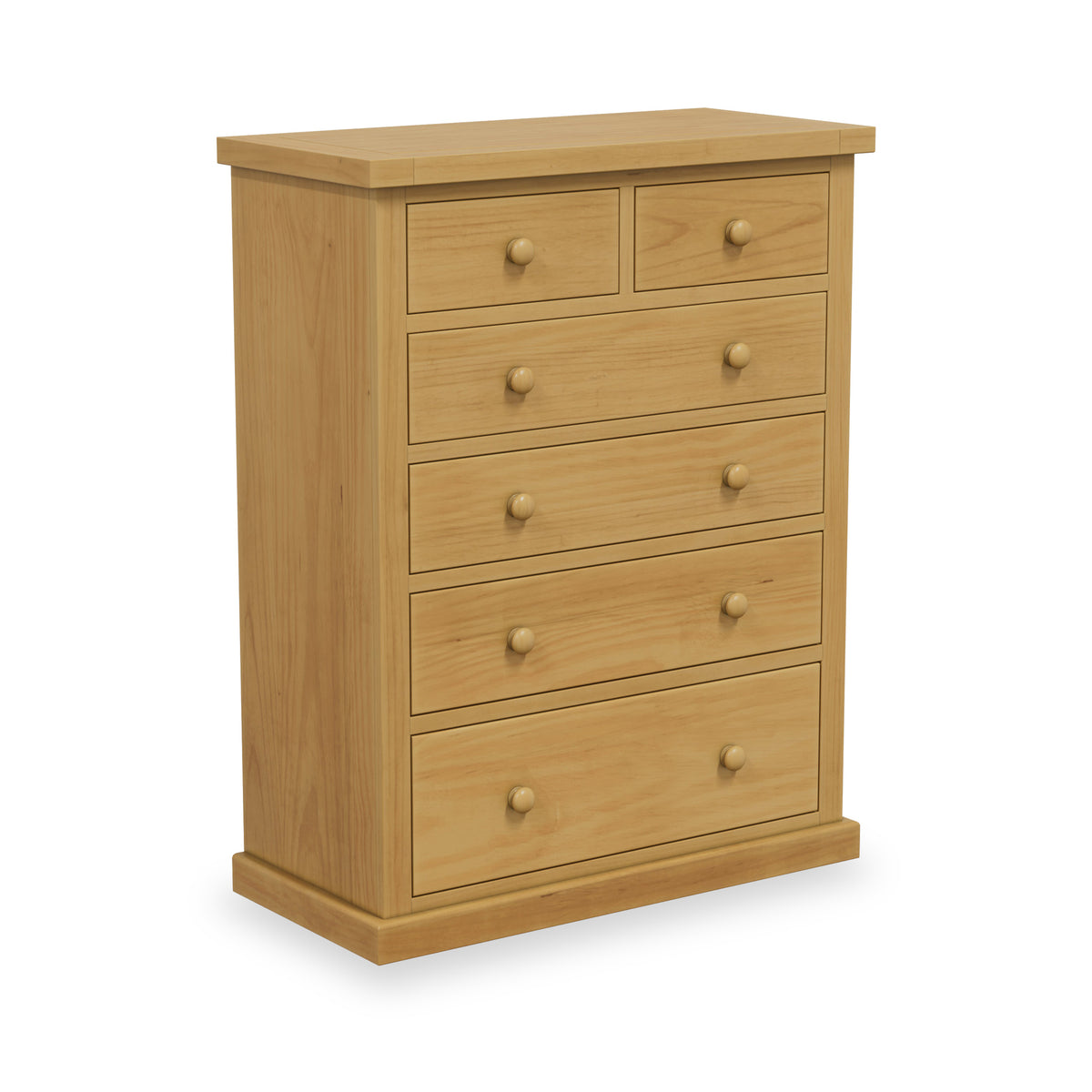 Chiswick Pine Large 2 Over 4 Drawer Chest from Roseland Furniture