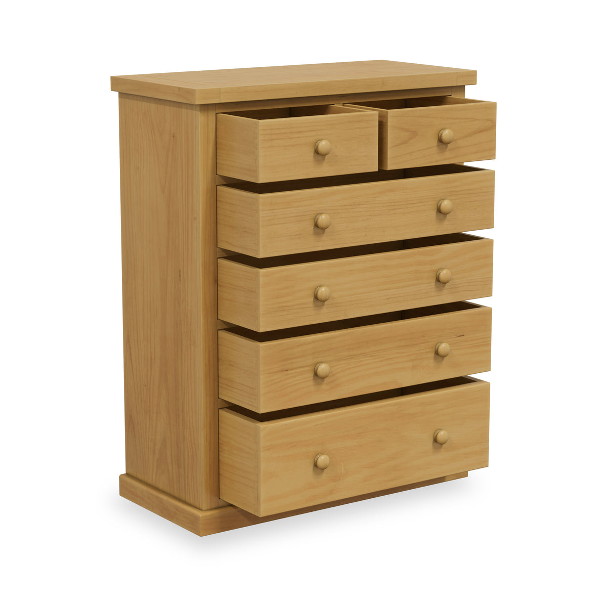 Chiswick Pine Large 2 Over 4 Drawer Chest from Roseland Furniture