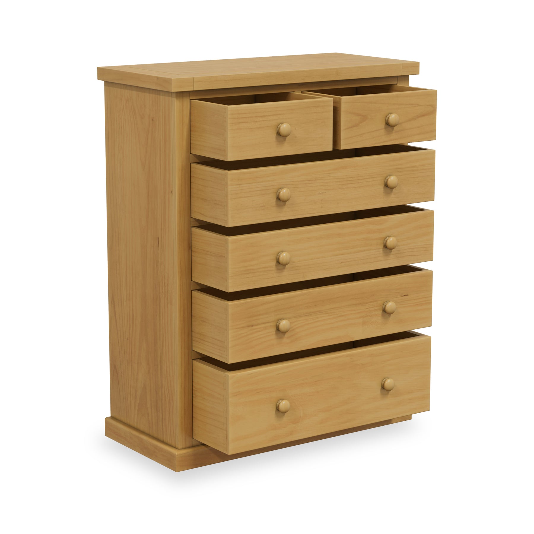 Chiswick Pine Large 2 Over 4 Drawer Chest from Roseland Furniture