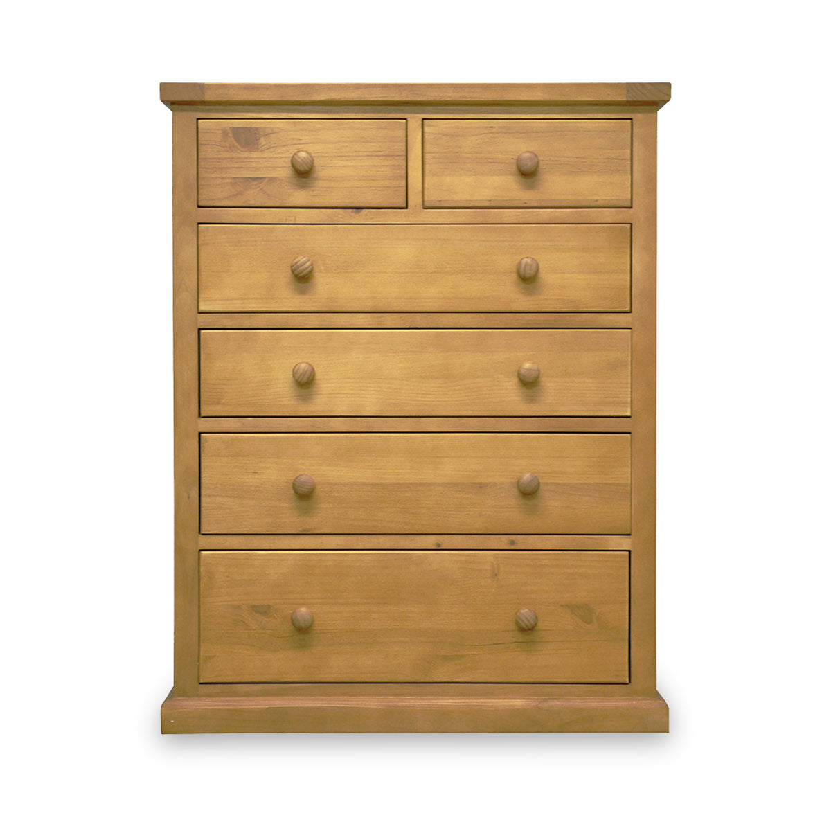 Chiswick Pine Large 2 Over 4 Drawer Chest from Roseland Furniture