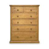Chiswick Pine Large 2 Over 4 Drawer Chest from Roseland Furniture