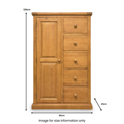 Chiswick Pine Combination Wardrobe