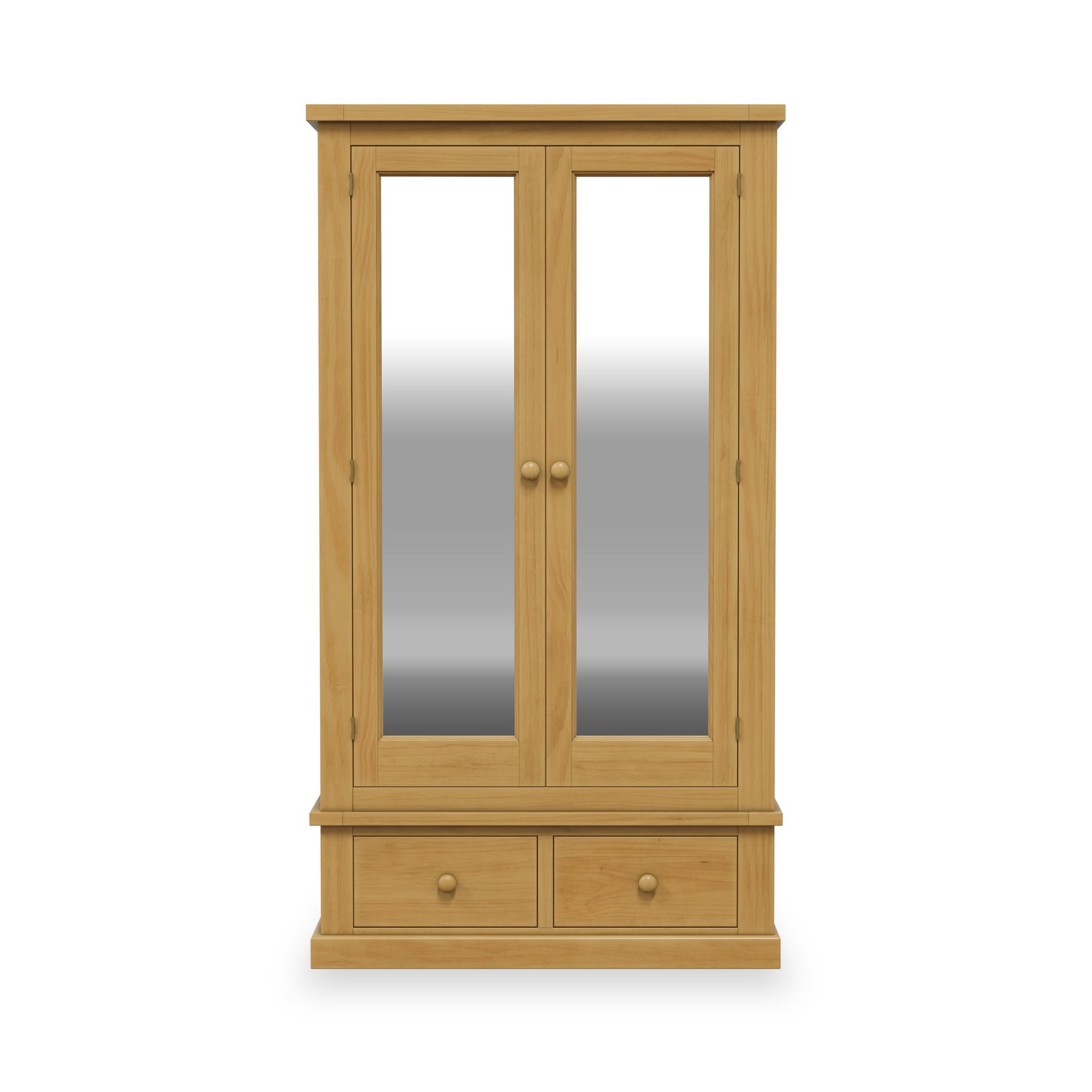 Chiswick Pine Double Wardrobe w Mirror from Roseland Furniture