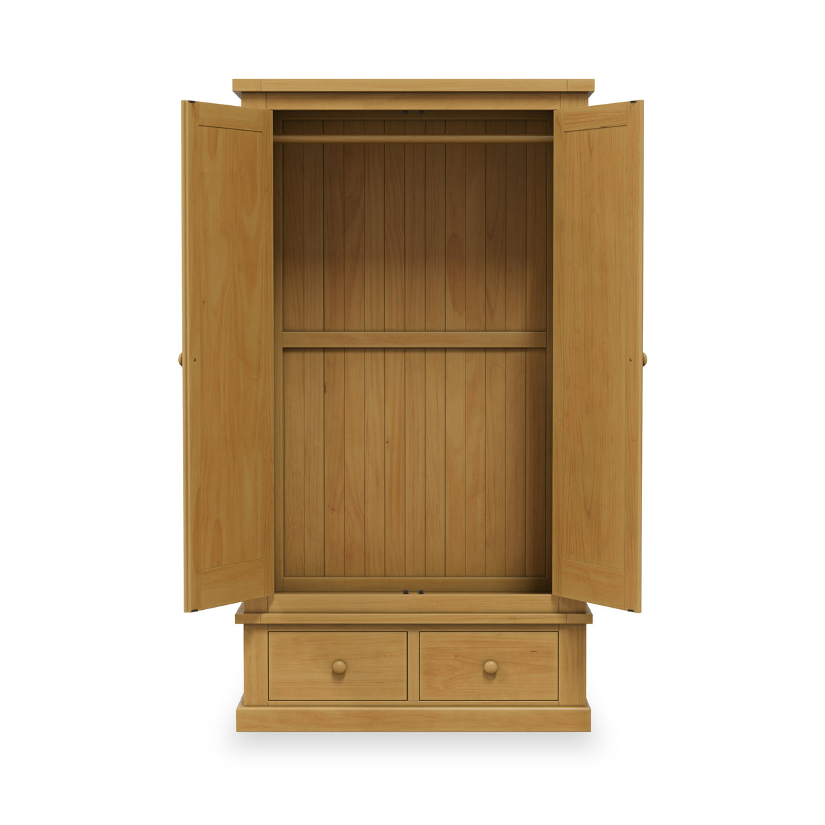 Chiswick Pine Double Wardrobe w Mirror from Roseland Furniture