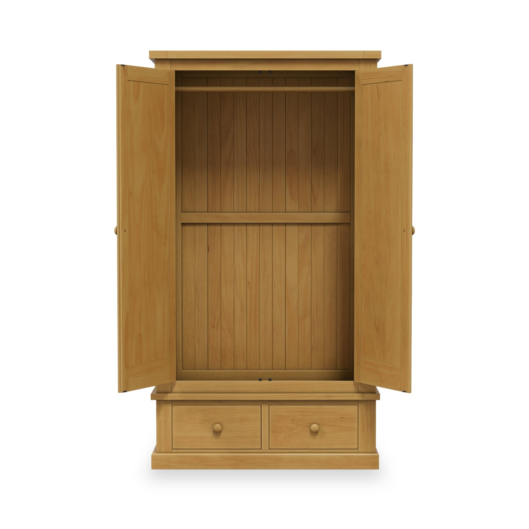 Chiswick Pine Double Wardrobe w Mirror from Roseland Furniture