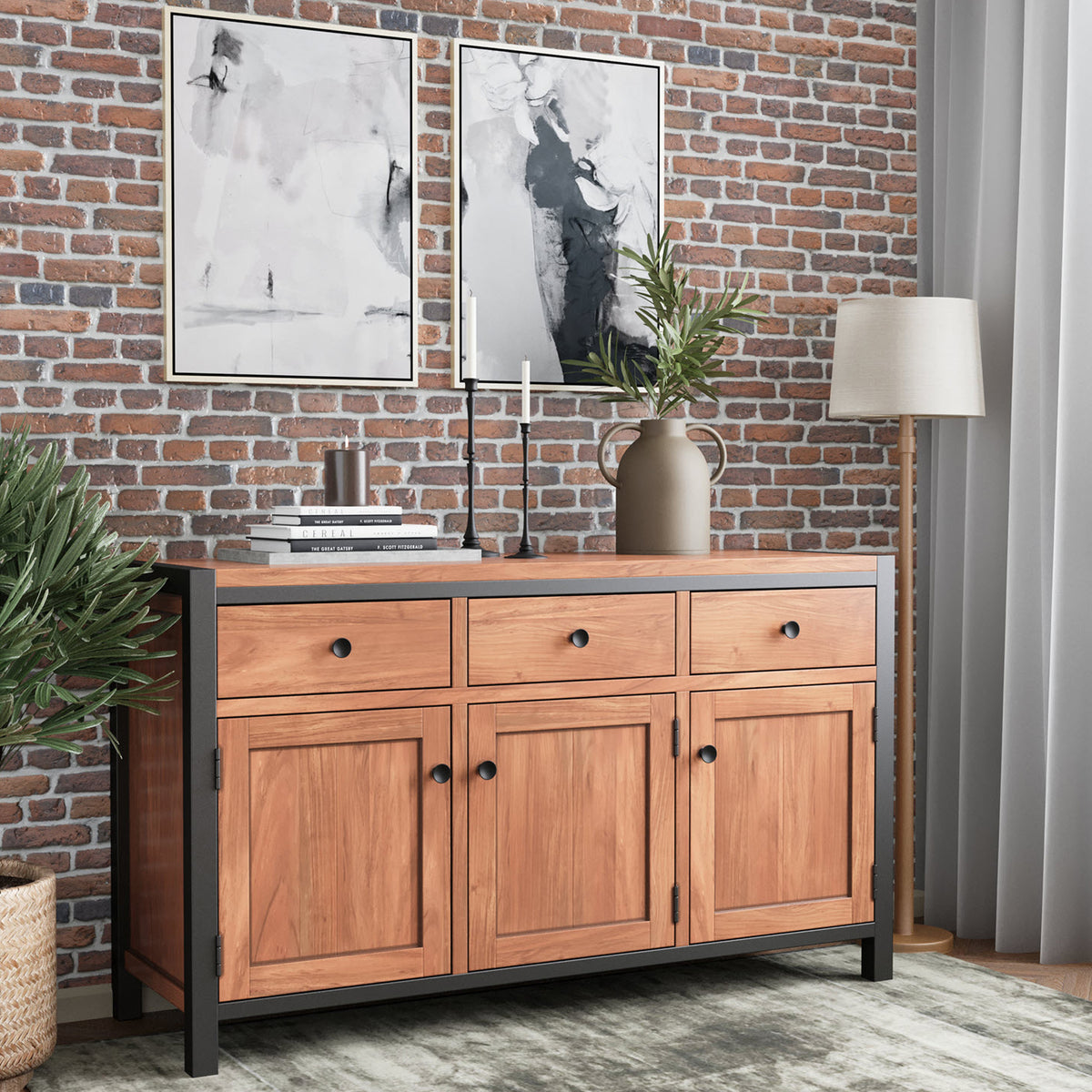 Dunstan Acacia Large Sideboard from Roseland Furniture
