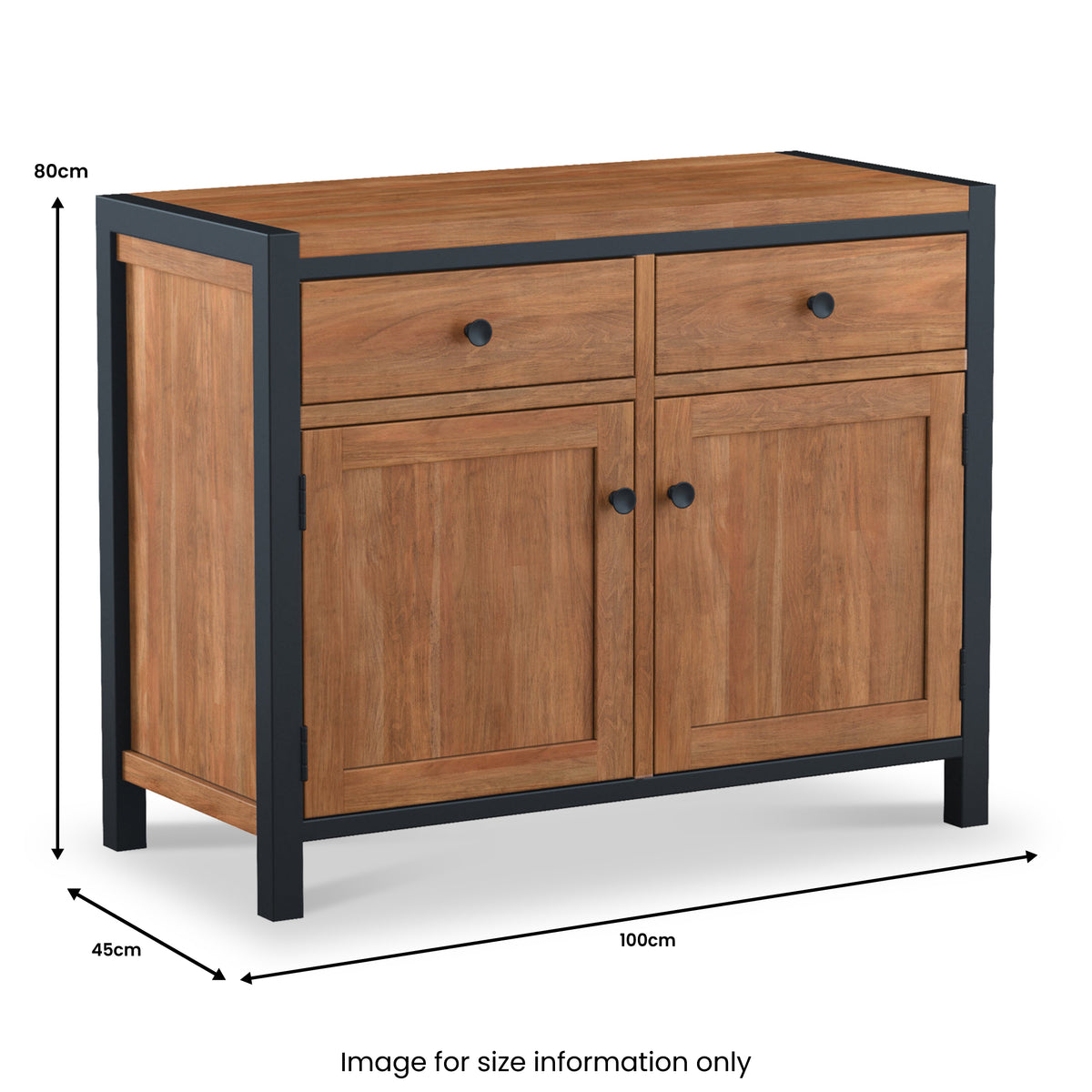 Dunstan Acacia Small Sideboard from Roseland Furniture