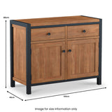 Dunstan Acacia Small Sideboard from Roseland Furniture