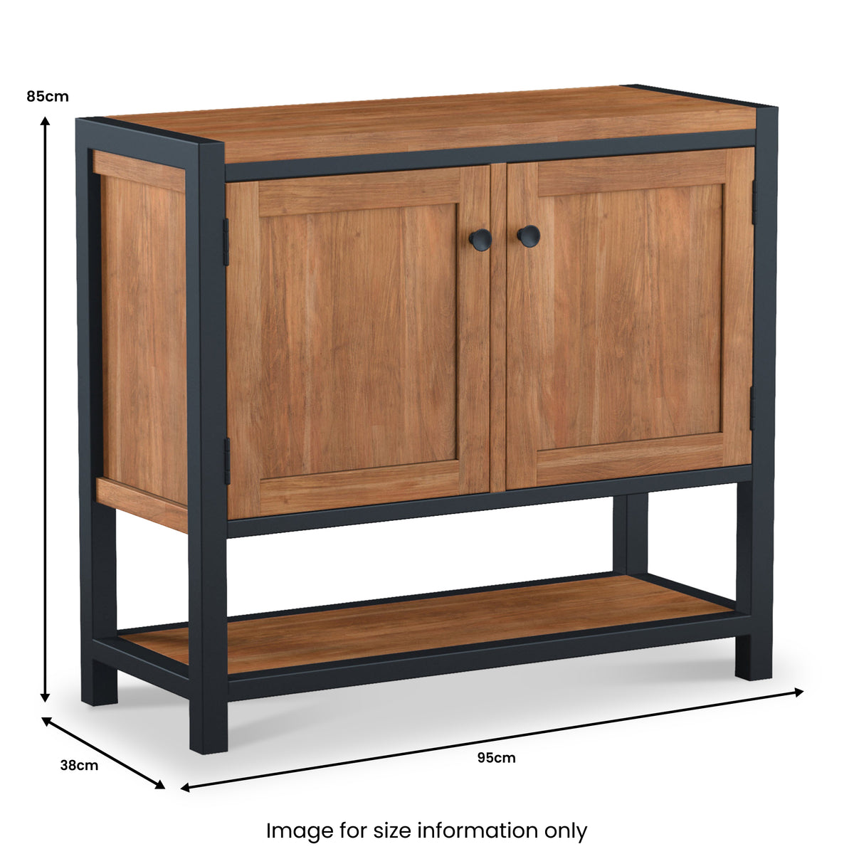 Dunstan Acacia 2 Door Cupboard from Roseland Furniture