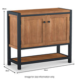 Dunstan Acacia 2 Door Cupboard from Roseland Furniture