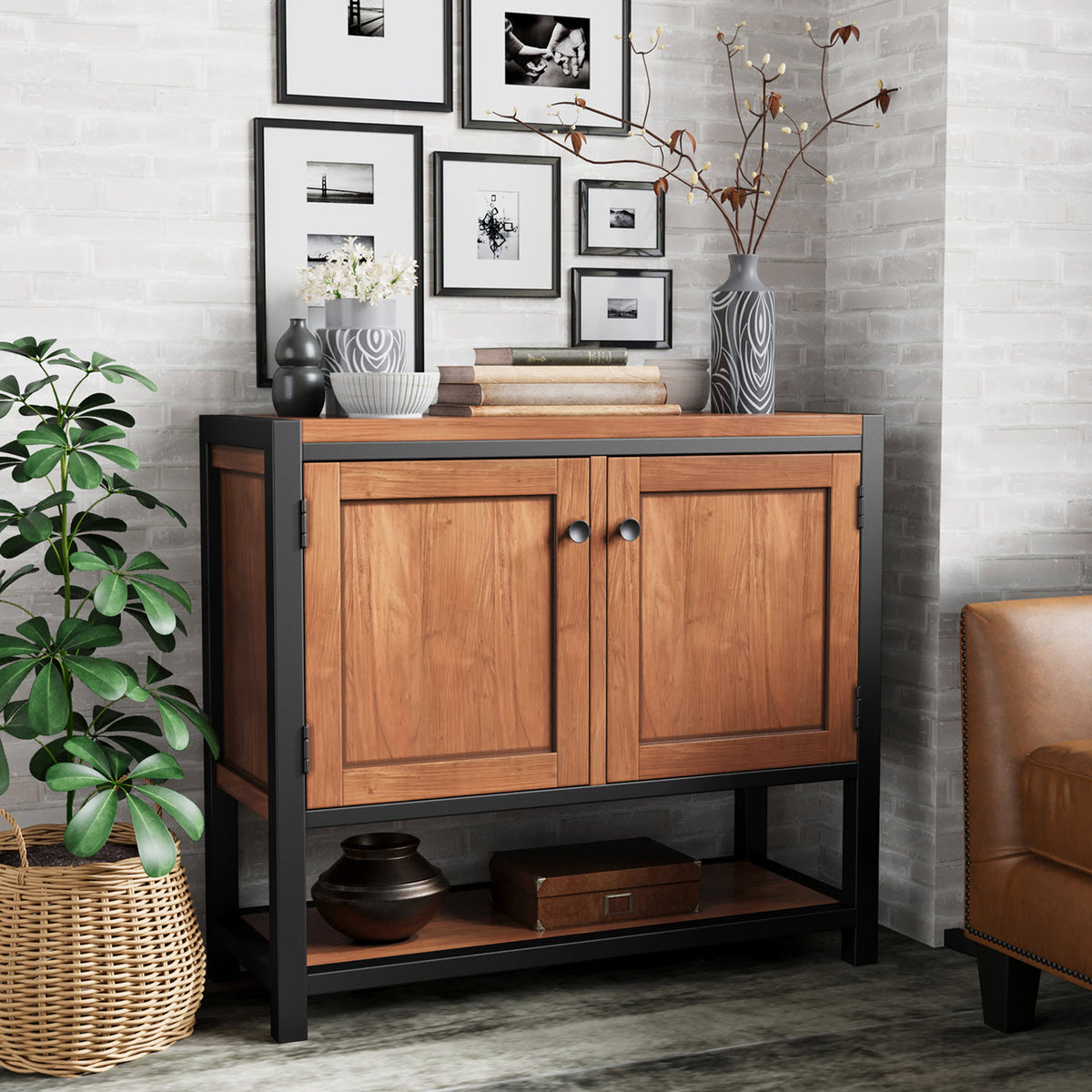 Dunstan Acacia 2 Door Cupboard from Roseland Furniture