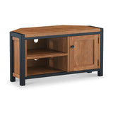 Dunstan Acacia Corner TV Unit from Roseland Furniture