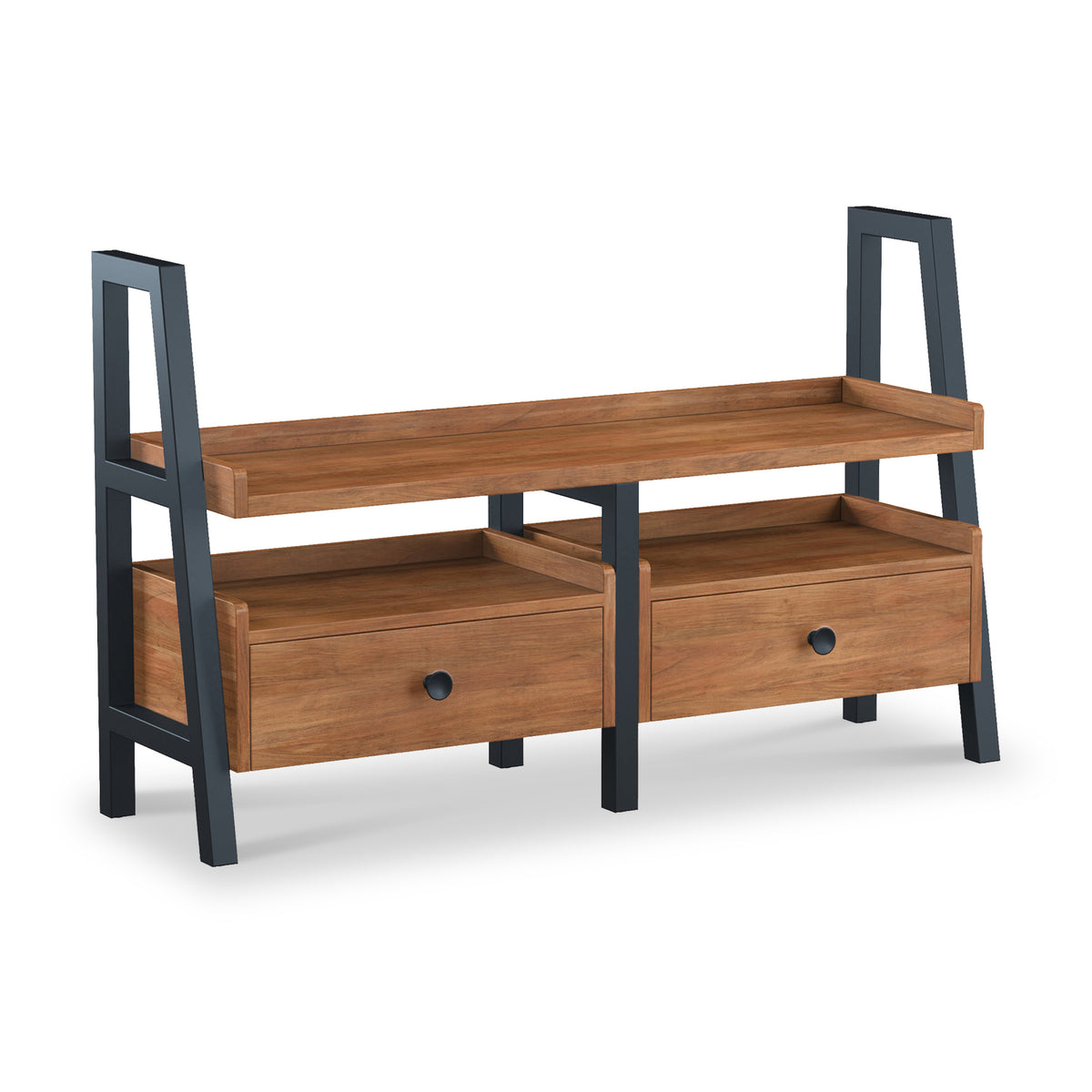 Dunstan Acacia 135cm TV Unit With Drawers from Roseland Furniture