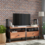 Dunstan Acacia 135cm TV Unit With Drawers from Roseland Furniture
