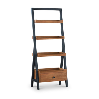 Dunstan Acacia Ladder Display Bookcase