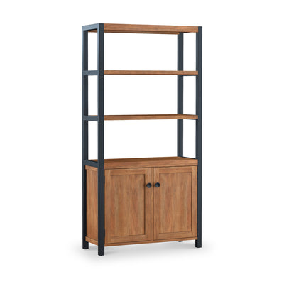 Dunstan Acacia Tall Display Bookcase