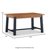 Dunstan Acacia 180cm Dining Table from Roseland Furniture