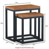 Dunstan Acacia Nest 2 Tables from Roseland Furniture