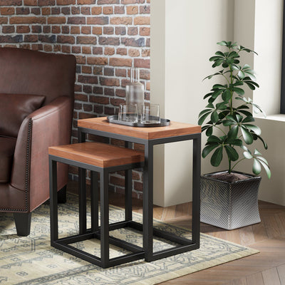 Dunstan Acacia Nest of 2 Tables