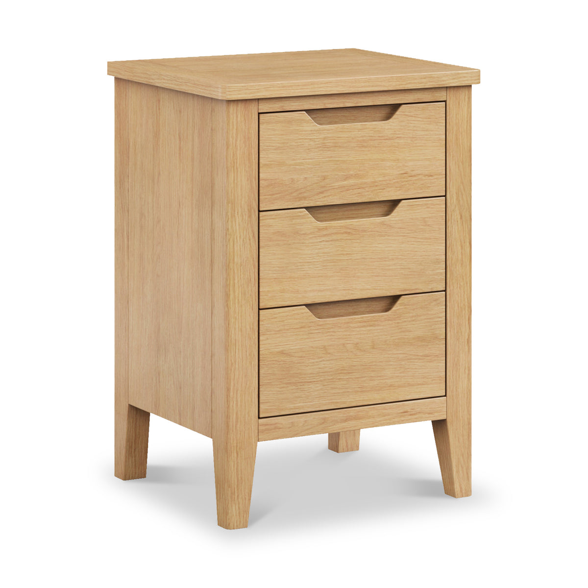 Camdale Oak 3 Drawer Bedside from Roseland Furniture