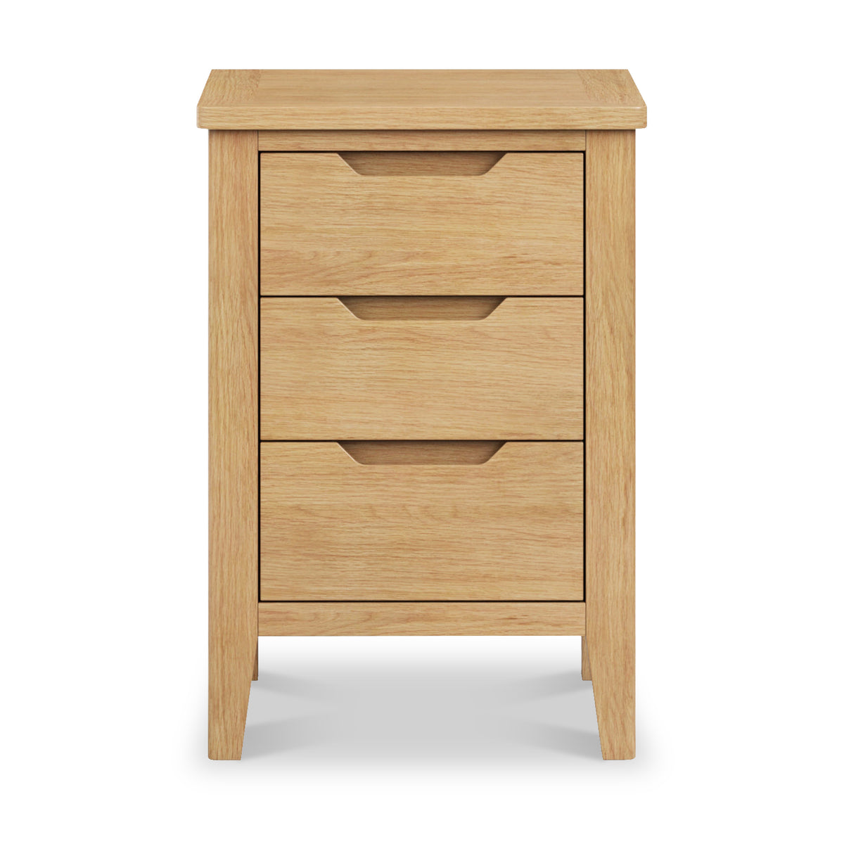 Camdale Oak 3 Drawer Bedside from Roseland Furniture