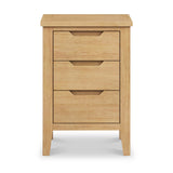 Camdale Oak 3 Drawer Bedside from Roseland Furniture