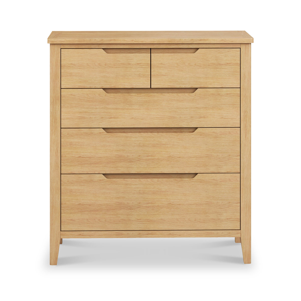 Camdale Oak 2 Over 3 Drawer Chest from Roseland Furniture