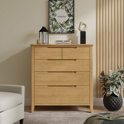 Camdale Oak 2 over 3 Drawer Chest